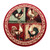Flash Furniture Gallus Round Red Rooster 6' x 6' Area Rug ACD-RGL379-66-RD-GG