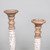 Urbane Mango Wood Set Of 2 Pillar Candle Holders With Multi Finish S43127
