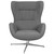 Flash Furniture Gray Fabric Swivel Wing Chair ZB-WING-GR-FAB-GG