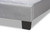 Baxton Studio Glam Queen Bed In Grey And Black Finish CF8747X-Grey Velvet-Queen
