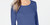 Karen Scott Women's Cotton 3/4-Sleeve Top Blue Size Large
