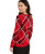 Charter Club Women's Plaid Crewneck Family Sweater Red Size Small