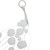 4' White Plush Snowball Christmas Garland