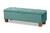 Baxton Studio Teal Blue And Brown Ottoman Bench BBT3136-Teal Velvet/Walnut-Otto