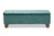 Baxton Studio Teal Blue And Brown Ottoman Bench BBT3136-Teal Velvet/Walnut-Otto