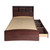Better Home Products California Twin Bed With Mahogany Finish 616859964716