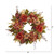 Peonies Hydrangeas and Pumpkins Fall Harvest Artificial Wreath, 24-Inch, Unlit