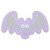 15" Purple LED Lighted Neon Style Purple Bat Halloween Window Silhouette
