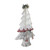 22" White and Red Contemporary Christmas Tree Decor