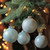 4ct Blue and Silver Snowflake Glass Christmas Ball Ornaments 3.25" (80mm)