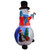 8' Pre-Lit Inflatable Snowman and Penguin Christmas Globe Outdoor Decoration