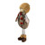 15.25" Brown and Gray Standing Christmas Boy Gnome Figurine
