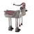 Nordic Standing Moose Christmas Figurine - 29" - Gray and Red