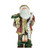 8' Green and Red LED Lighted Inflatable Musical Santa Claus Christmas Figurine with Gift Bag