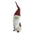 24" Red and White Plaid Santa Gnome Christmas Tabletop Figurine