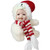Baby in Polar Bear Costume with Santa Hat Collectible Christmas Doll - 5.75"