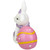 6.5" Spring Bunny with Purple Easter Egg Figurine