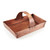 18" Bronze Handcrafted Garden Trug Basket with Curved Handle