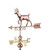 35" Bronze Glossy Proud Buck Single Point Contact Weathervane