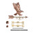 35" Bronze Glossy Majestic Eagle Single Point Contact Weathervane