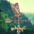 35" Bronze Glossy Majestic Eagle Single Point Contact Weathervane