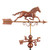 33" Bronze Hand Finished Galloping Horse Weathervane