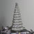 12.5" Silver Mercury Light Up Christmas Tree Battery Operated Tabletop Decor