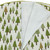 48" Cream White and Green Forest Christmas Tree Skirt
