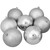 12ct Shatterproof 4-Finish Silver Splendor Christmas Ball Ornaments 4" (100mm)