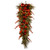 36" LED Pre-lit Red and Green Artificial Pine Christmas Teardrop Swag