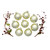 8ct Gold Shiny Finish Christmas Ball Ornaments 3.25" (80mm)