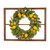 Greenery Lemon Artificial Christmas Wreath with Rectangular Window Frame - 22-Inch, Unlit