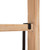 42" Brown and White 3 Tier Leaning Ladder Planter Stand