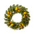 Greenery Lemon Artificial Christmas Wreath - 22-Inch, Unlit