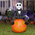 3.5' Jack Skellington on Pumpkin Inflatable LED Lighted Outdoor Yard Decor
