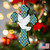 Set of 2 Cross with White Dove Wooden Christmas Ornaments 5.5"