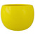 5.25” Yellow Glossy Ceramic Flower Pot