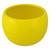 5.25” Yellow Glossy Ceramic Flower Pot