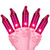 50ct Pink Mini Christmas Light Set - 10' Pink Wire