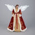 18" LED Angel Christmas Tree Topper with Battery Operated Fiber Optic Wings