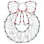 Lighted Wreath Window Silhouette Christmas Decoration - 16"