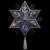 10" Silver Snowflake Lighted Christmas Tree Topper - Blue Lights