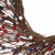 Patriotic Artificial Berry Wreath in Basket, Red and Brown 24-Inch