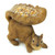 7" Brown Woodland Squirrel Shaped Outdoor Bird Feeder
