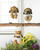 6.25" Tan Brown and White Swinging Pug Decorative Figurine