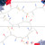 50-Count Red, White and Blue LED Mini 4th of July Lights - 15.5 ft White Wire