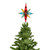 10.75" Multi Colored Faceted Star of Bethlehem Christmas Tree Topper- Clear Lights