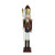 48" Burgundy and White Wooden Christmas Nutcracker King with Scepter