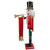 36" Red and Green Christmas Nutcracker Soldier with Horn