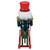 11.5 Red and Blue Christmas Nutcracker Soldier on Rocking Horse